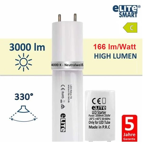 LED Leuchtstoffröhre G13/T8 - 120cm - 4000K - 840 - Neutralweiß